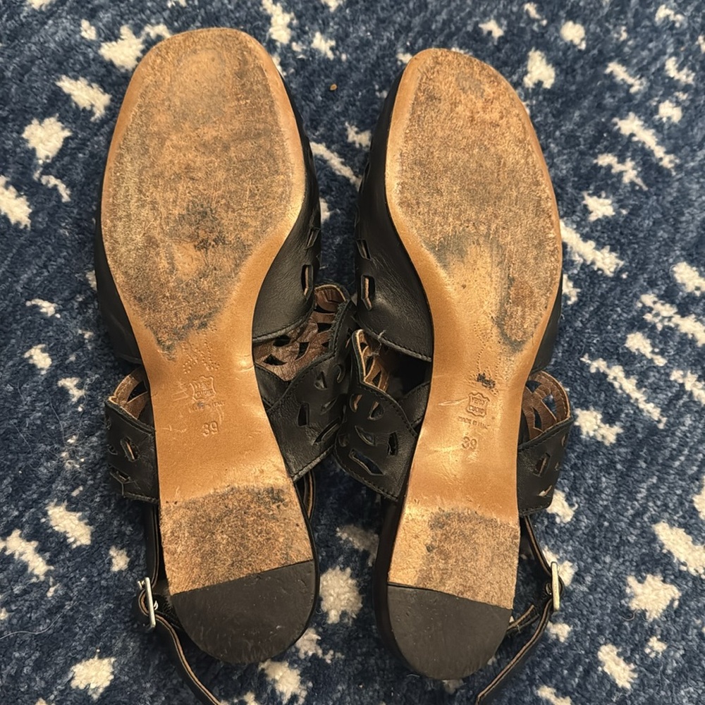 Marni Black Cutout Slingback Sandals - Picture 4 of 5